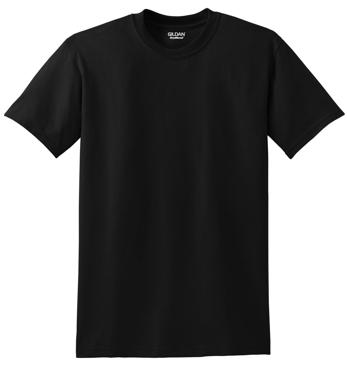 Gildan G8000 DryBlend Black blank T-shirt front