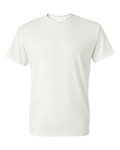 Gildan G8000 DryBlend White blank T-shirt front