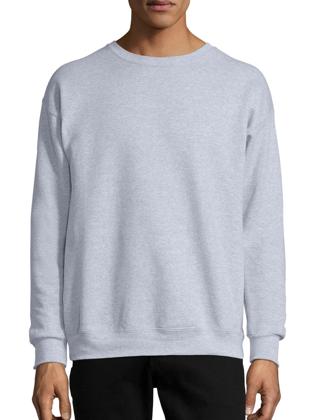 Hanes EcoSmart P1607 Light Steel crewneck sweatshirt front