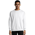 Hanes EcoSmart P1607 White crewneck sweatshirt front