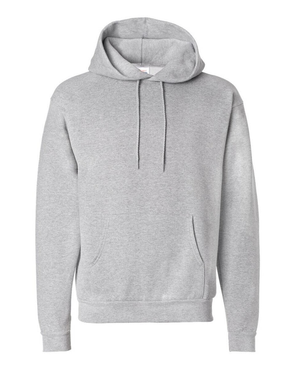 Hanes EcoSmart P170 Light Steel blank pullover hoodie front